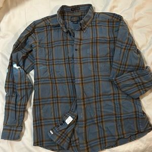Sir Pendelton Worsted Wool Plaid Button Down Board Shirt. Size X- Large.